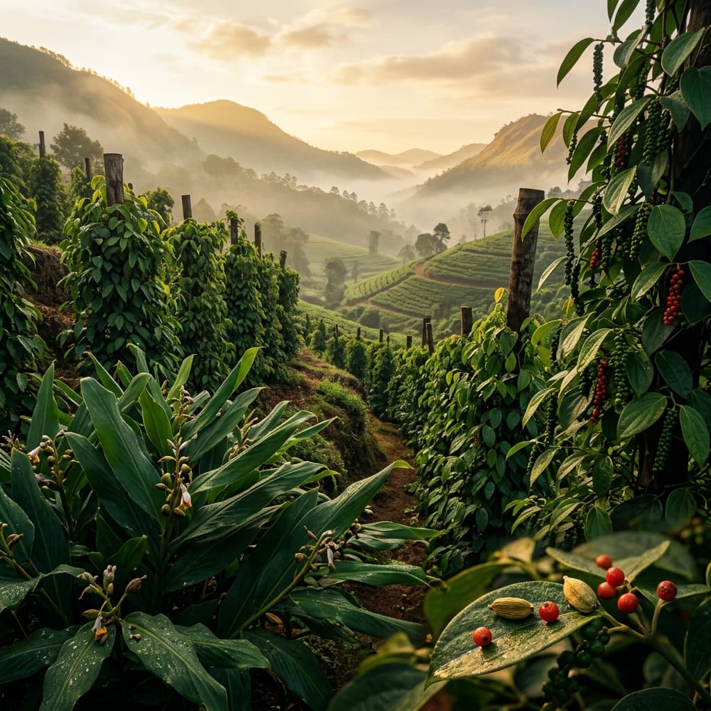 Misty Kerala Spice Plantation